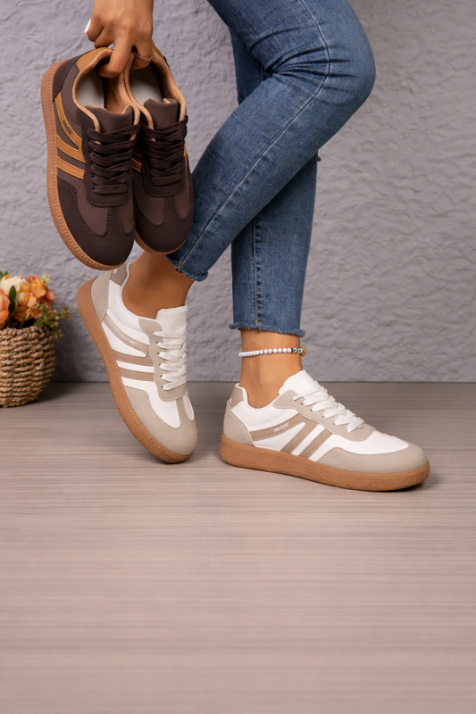 Damen Retro Sneaker – Leicht & Bequem, Atmungsaktiv