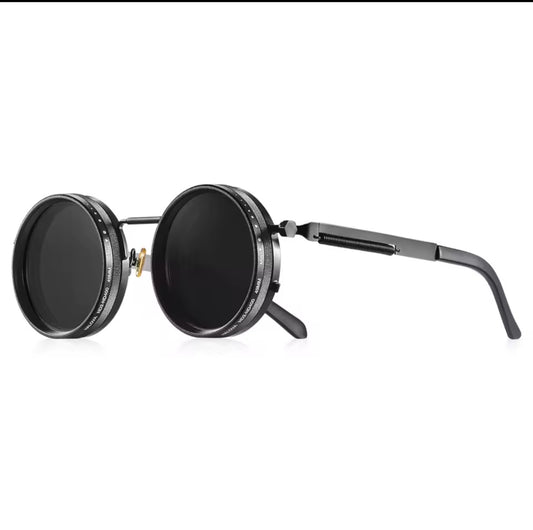 Luxova Retro Polarized Round Sunglasses
