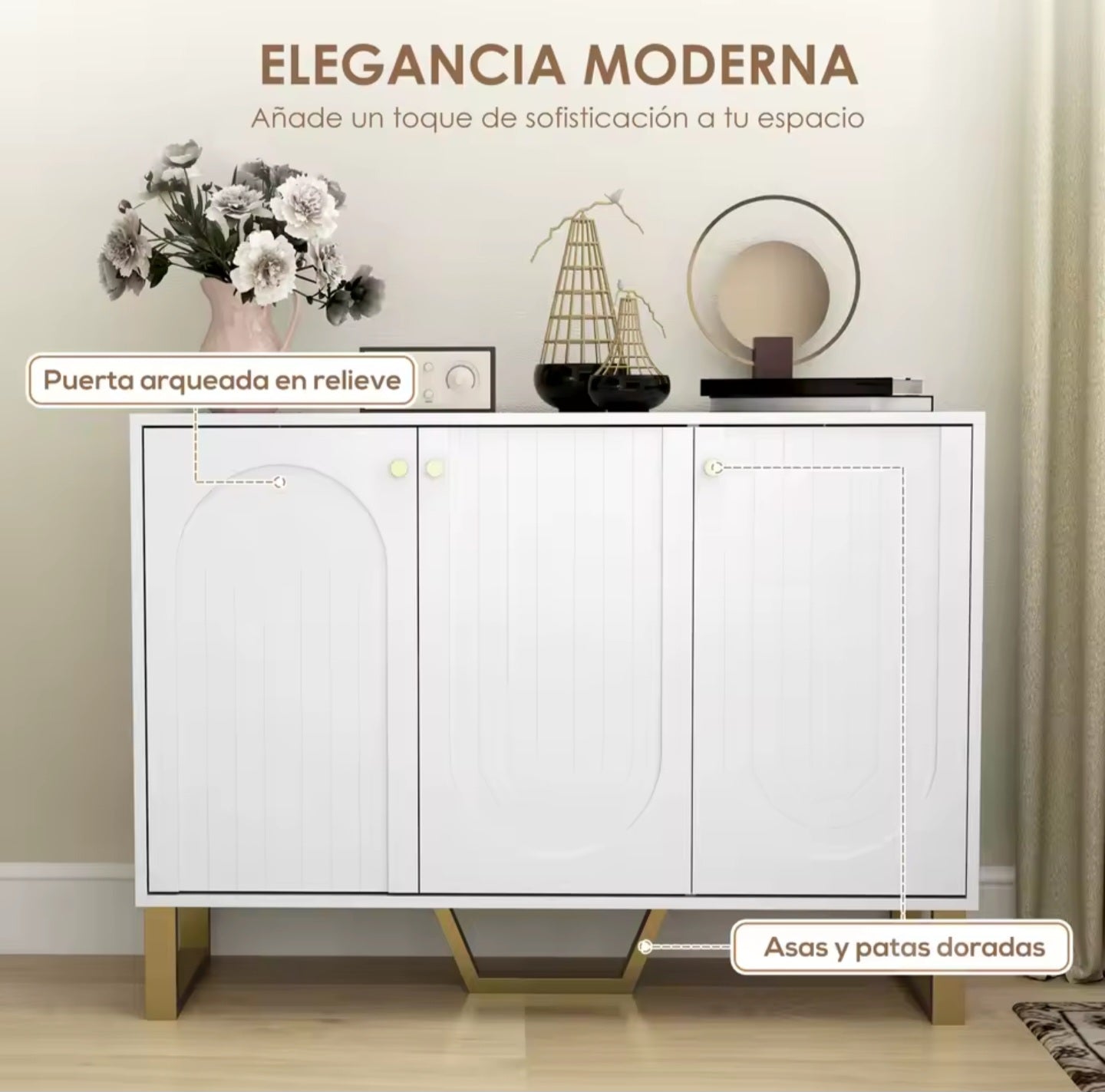 ✨ Modernes Sideboard mit 3 Türen