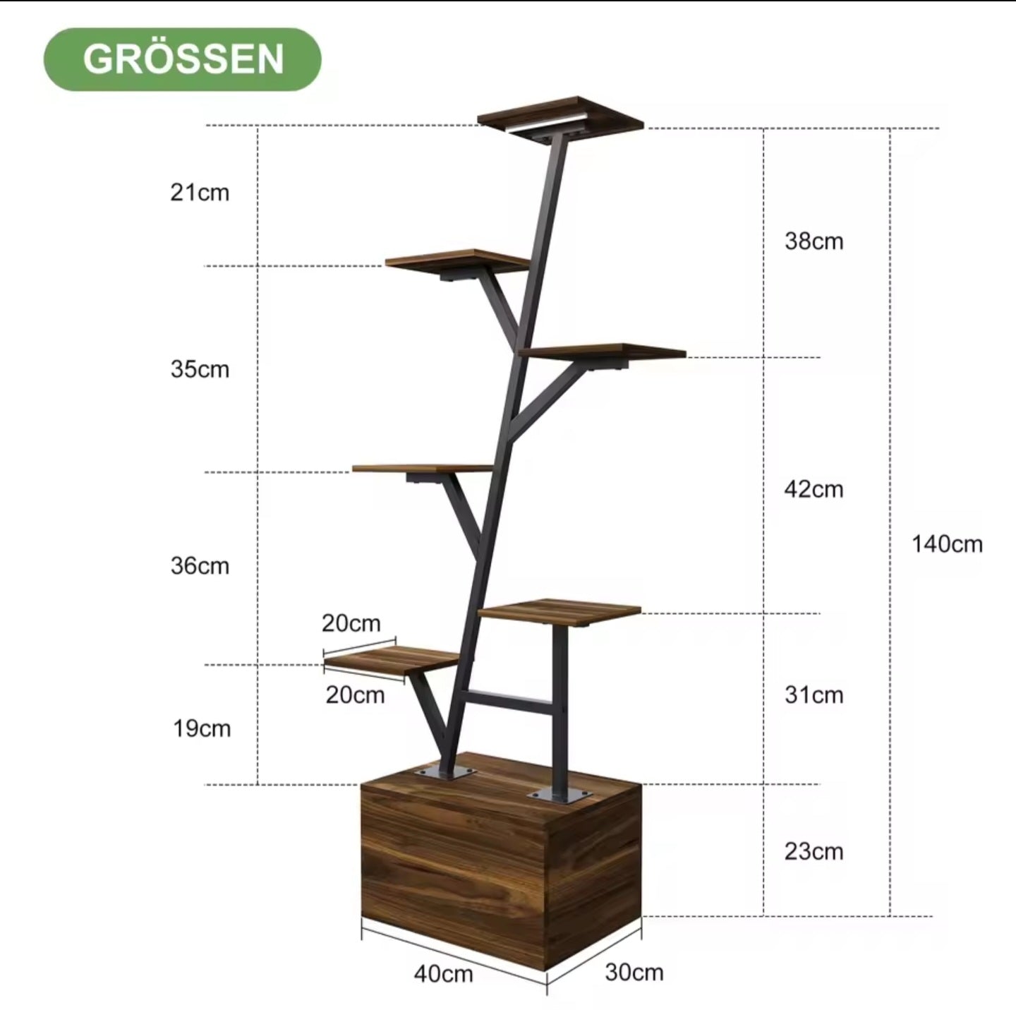 🌿 Moderner Pflanzenständer