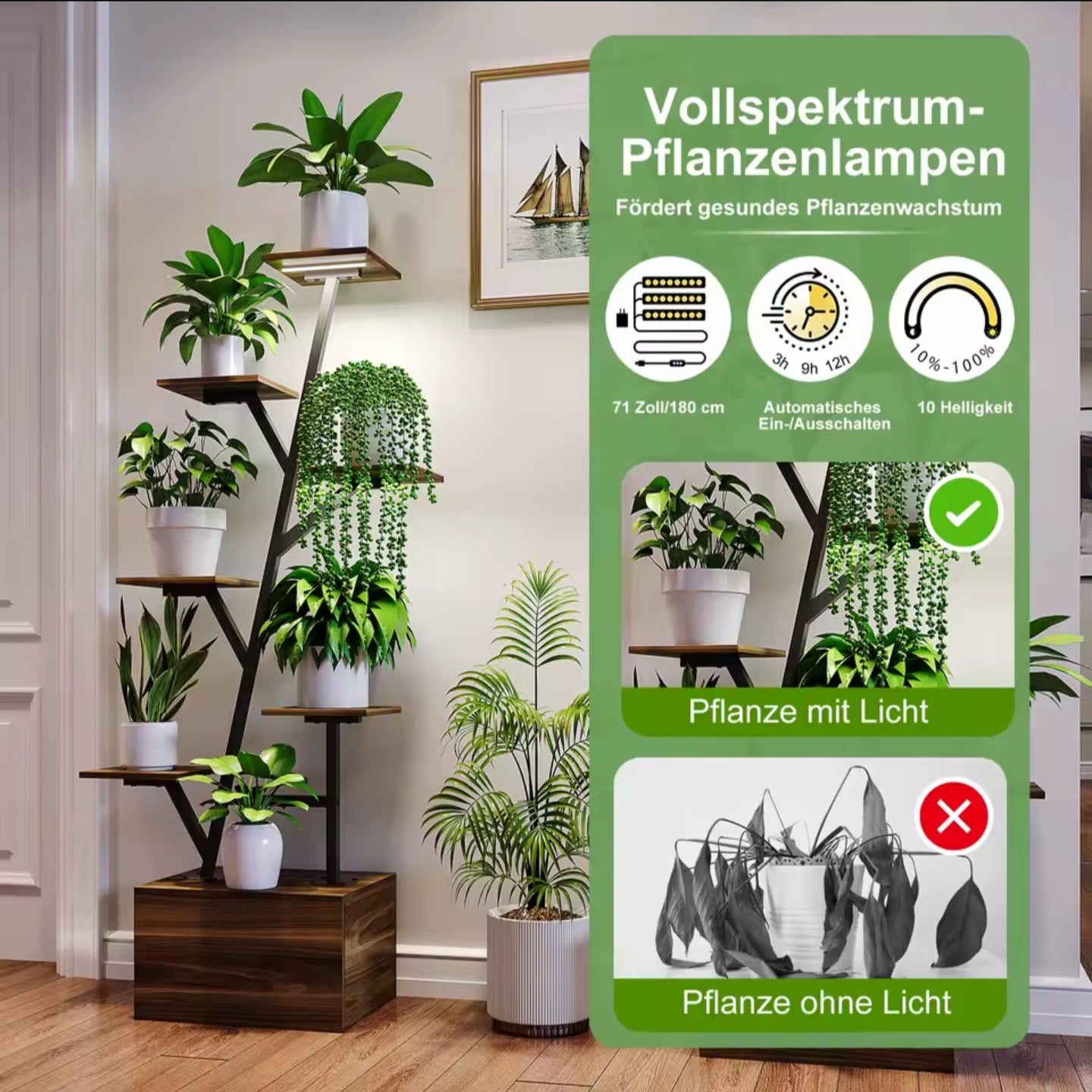 🌿 Moderner Pflanzenständer