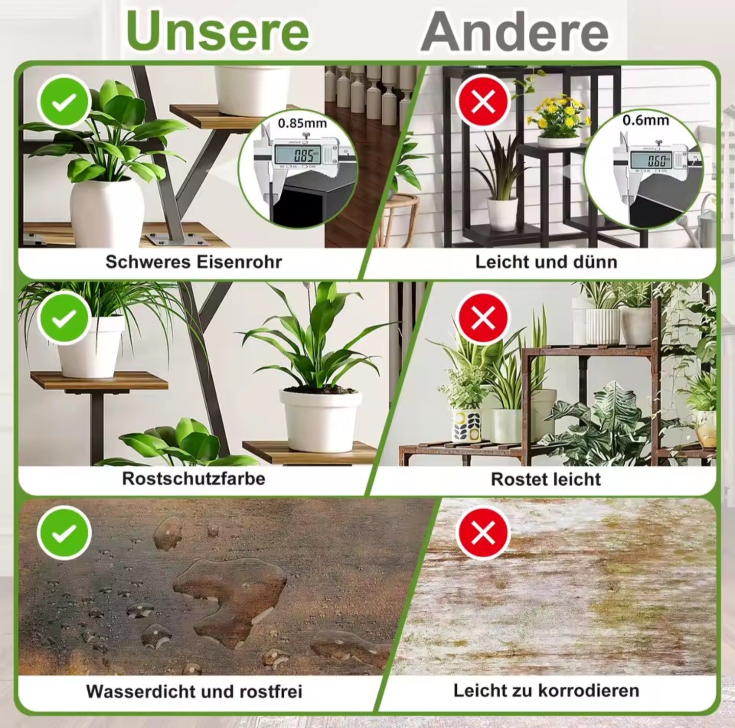 🌿 Moderner Pflanzenständer