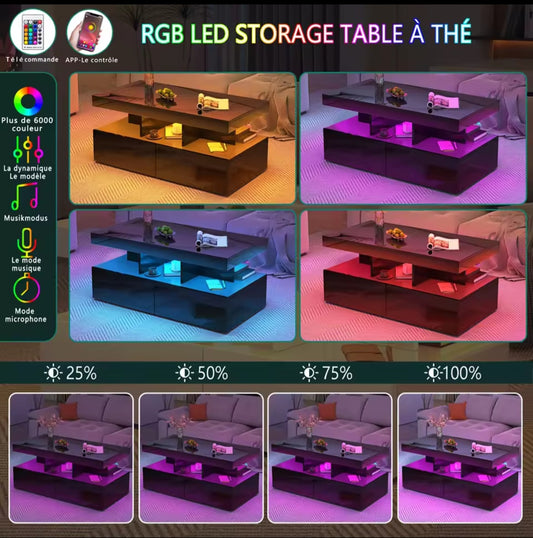 Elegant LED Coffee Table