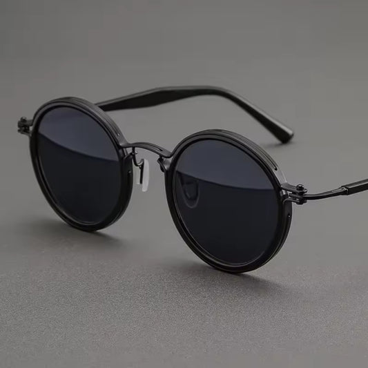 Luxova Vintage Polarized Round Sunglasses