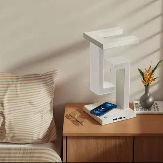 LevitateGlow Wireless Charging LED Lamp