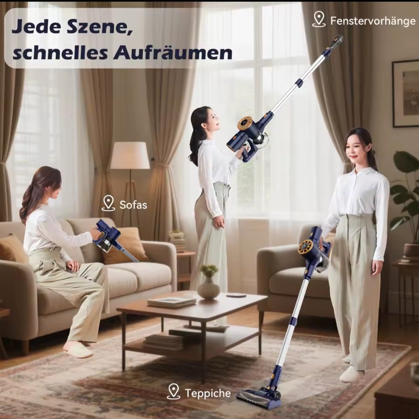 PowerClean N9 Cordless Vacuum Cleaner – Powerful 55KPA Suction
