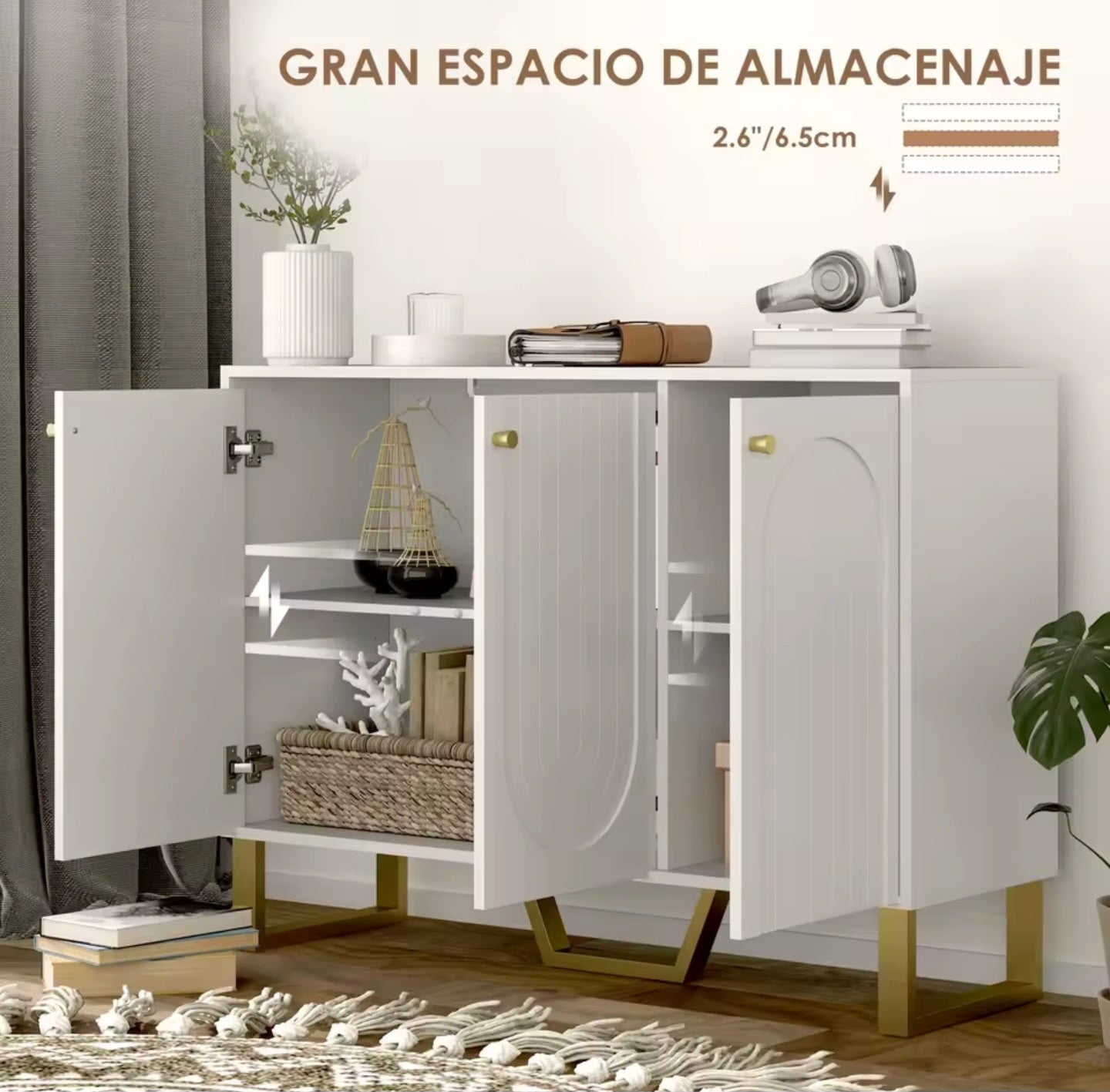 ✨ Modernes Sideboard mit 3 Türen