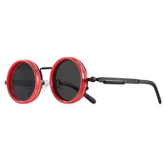 Luxova Retro Polarized Round Sunglasses