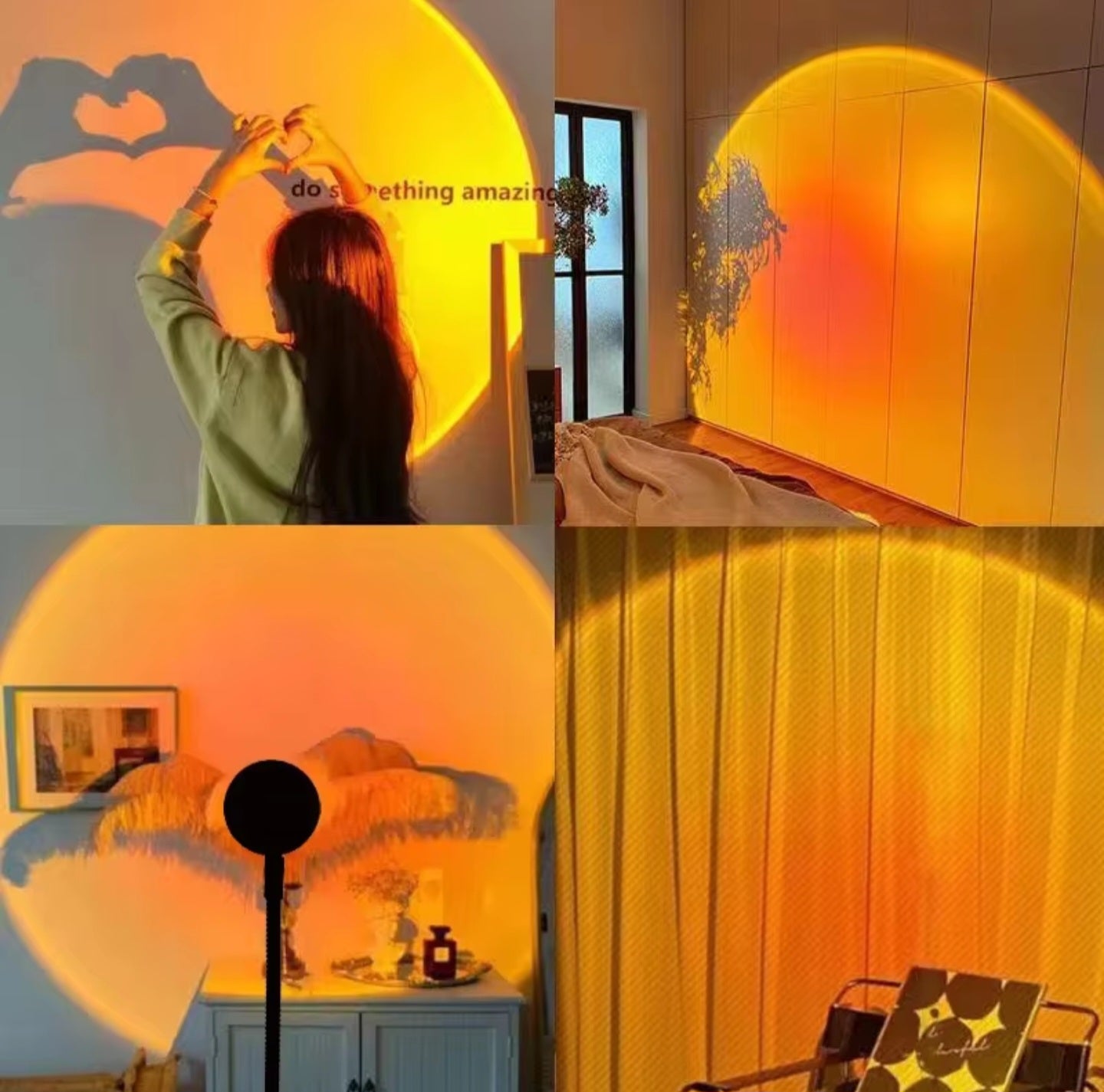 Sunset Projection Lamp – 16 Colors LED Room Light