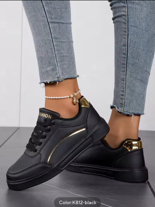 Elegant Black Women Sneakers